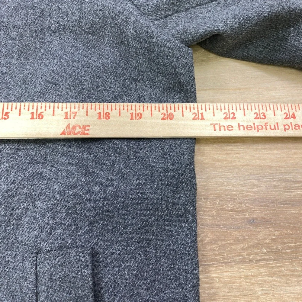 Jack & Jones Overcoat Mens Medium Minimalist Heritage Gray Long Topcoat